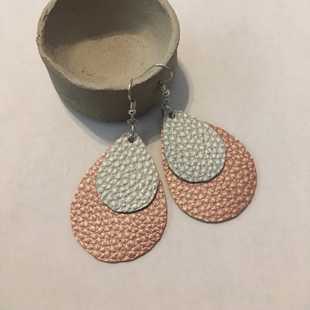 Handmade Leather Earrings!!